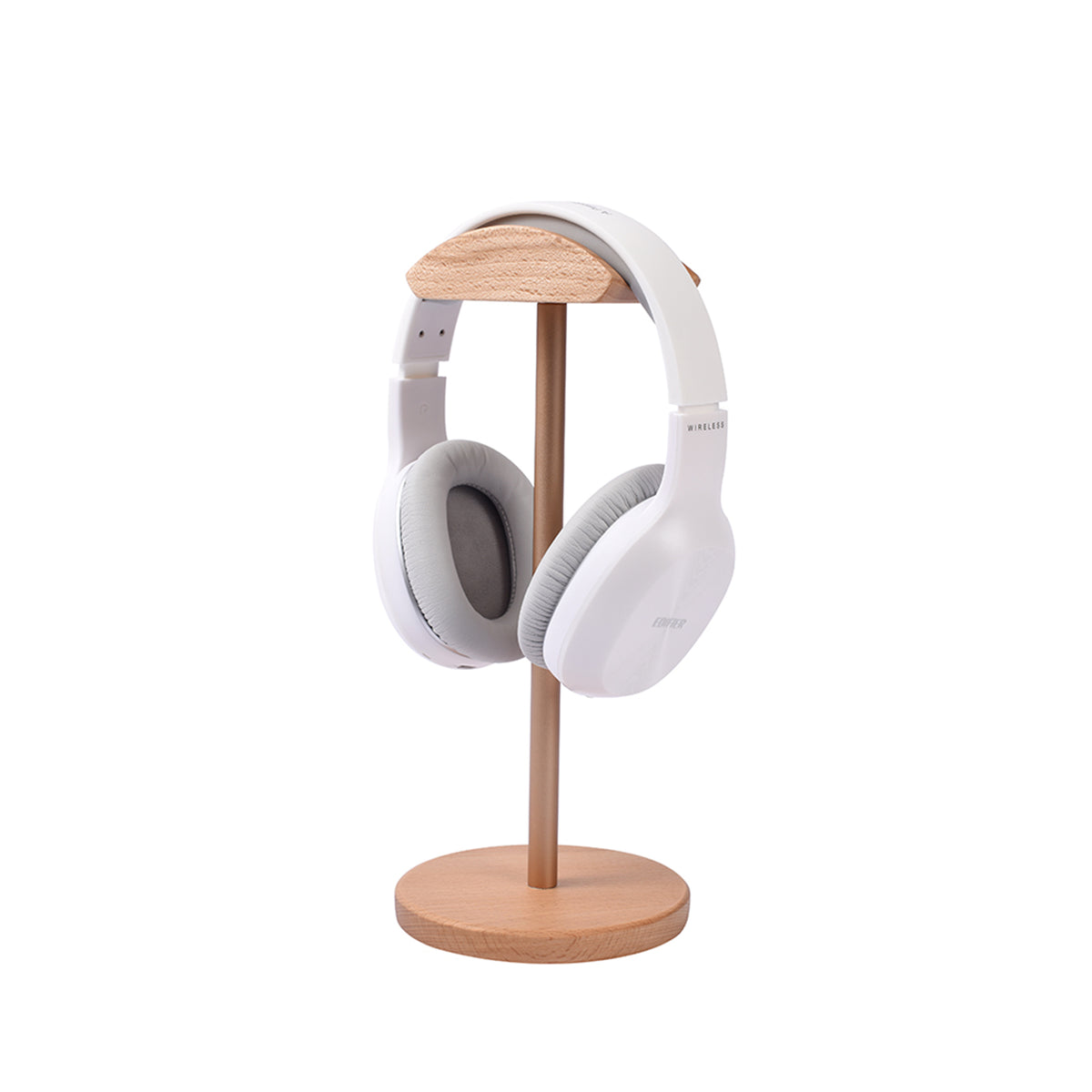 Desk Headphone Stand Wood, Best Wooden Headset Stand, Headphone Holder Gift for Music Lover or Gamer, Dj Gifts for Men & Husband