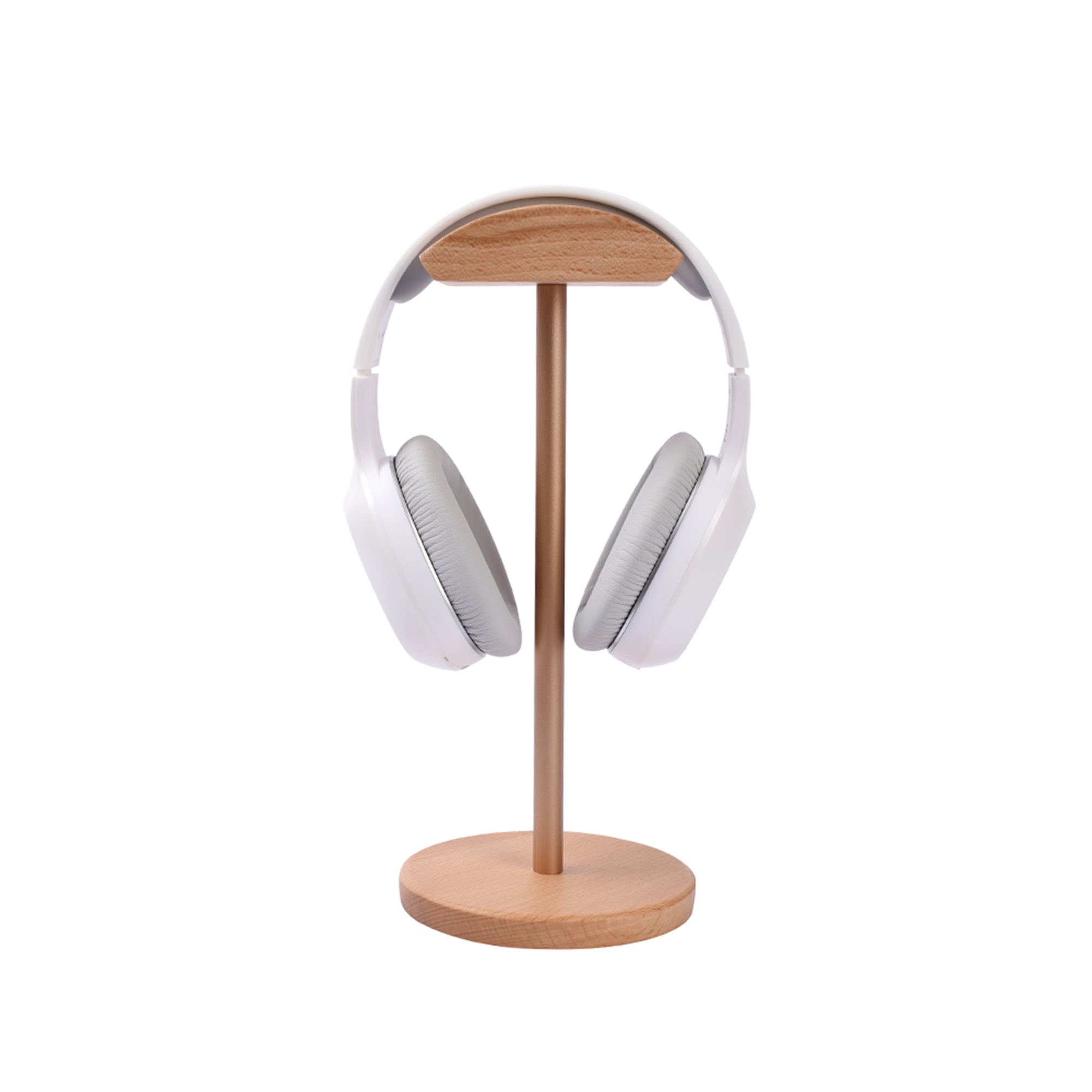 Desk Headphone Stand Wood, Best Wooden Headset Stand, Headphone Holder Gift for Music Lover or Gamer, Dj Gifts for Men & Husband