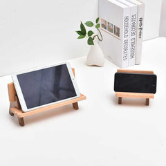 Beech Wood Phone Stand, Wooden iPad Stand, Park Benches Shape Phone Holder for Desk