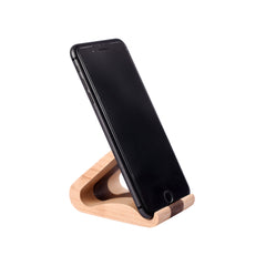 Solid Wood Phone Stand for Desk, Walnut and Maple Wood iPhone Holder, Phone Accessories