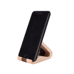 Solid Wood Phone Stand for Desk, Walnut and Maple Wood iPhone Holder, Phone Accessories