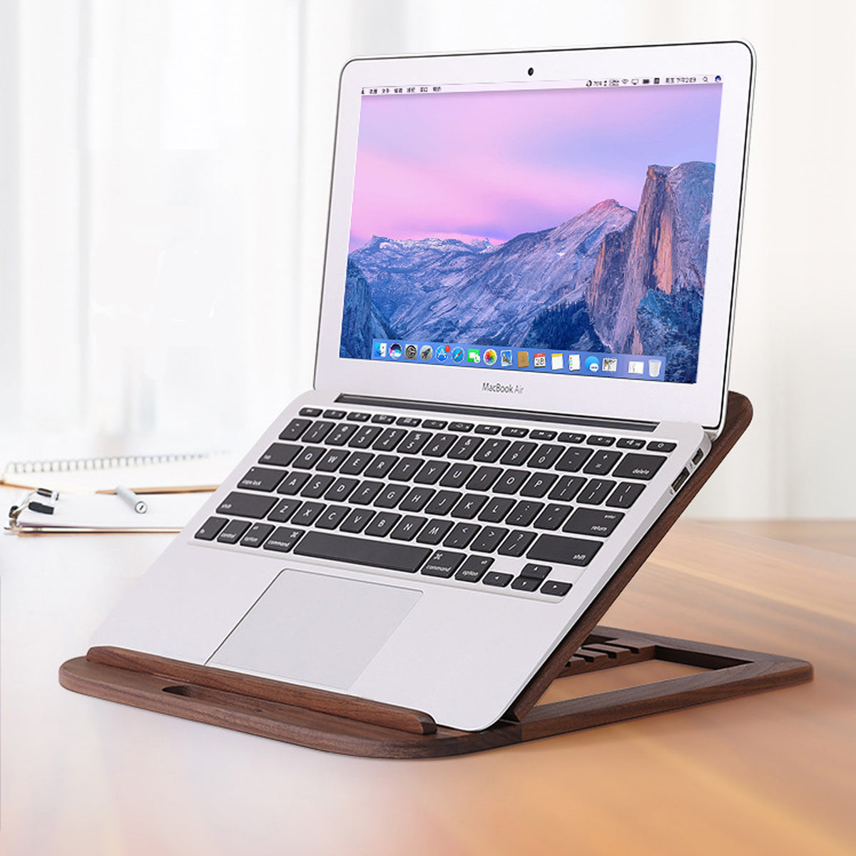 Foldable Wood Laptop Stand