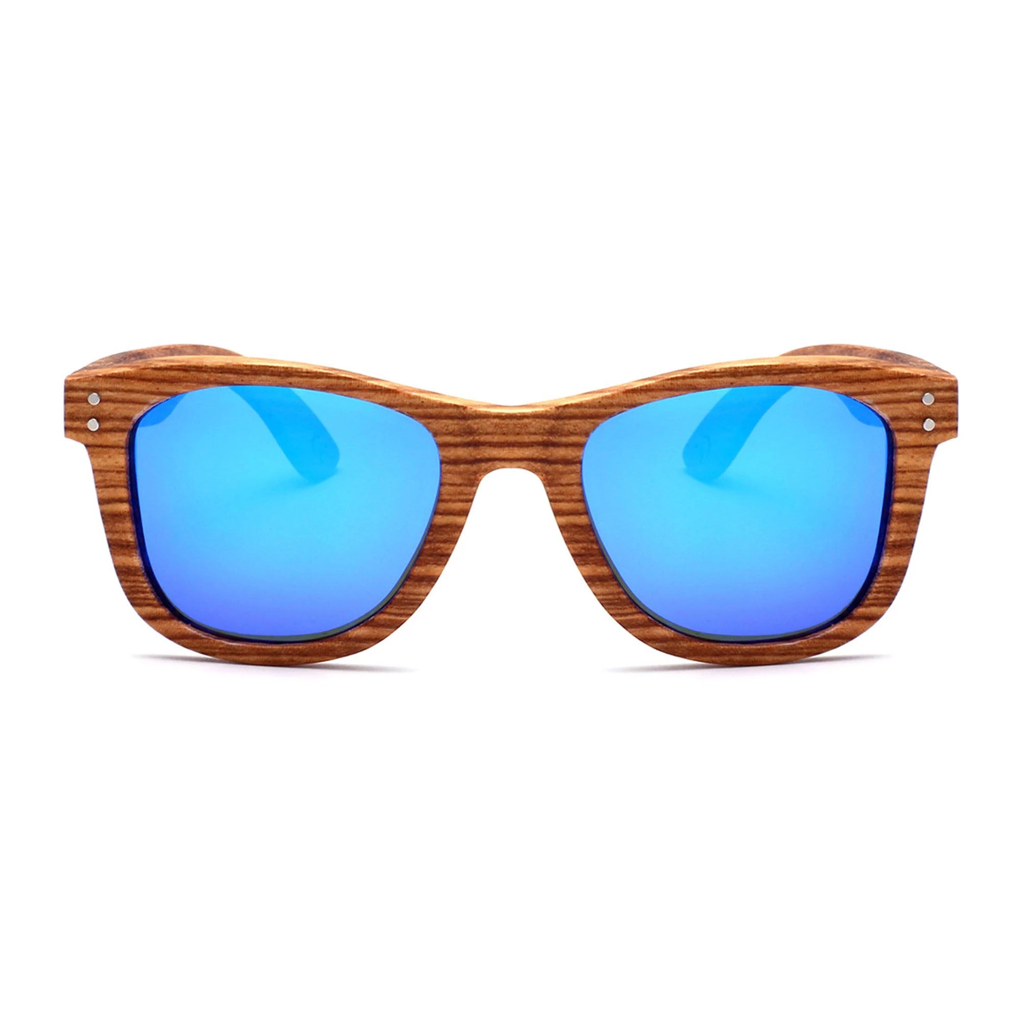 Zebra Wood Polarized Sunglasses for Men and Women