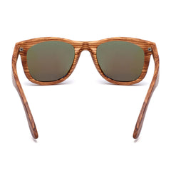 Zebra Wood Polarized Sunglasses for Men and Women