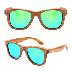 Zebra Wood Polarized Sunglasses for Men and Women