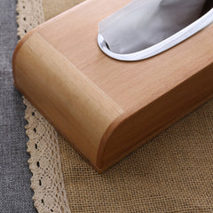 Rectangle Walnut Wood Tissue Box Cover, Wooden Storage Box